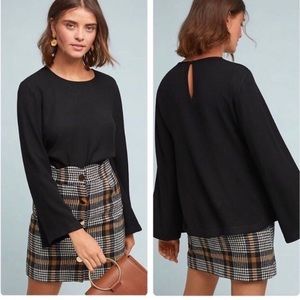 ✨Anthropologie Cloth & Stone Bell Sleeve Blouse XS $98 ✨ EUC